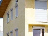 Beispiel eines Vorbaurollladen mit Kastenform rund in silber