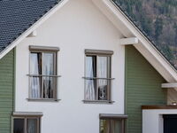 Beispiel eines Vorbaurollladen mit Kastenform rund in grau