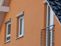 Beispiel eines Vorbaurollladen mit Kastenform rund in silber