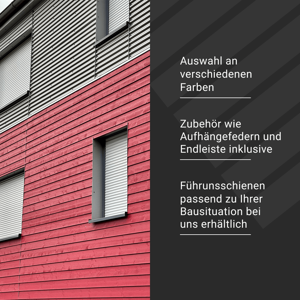 ALU Rolladenpanzer Rolladenbehang Rolladen Rollladen A52C Weiß